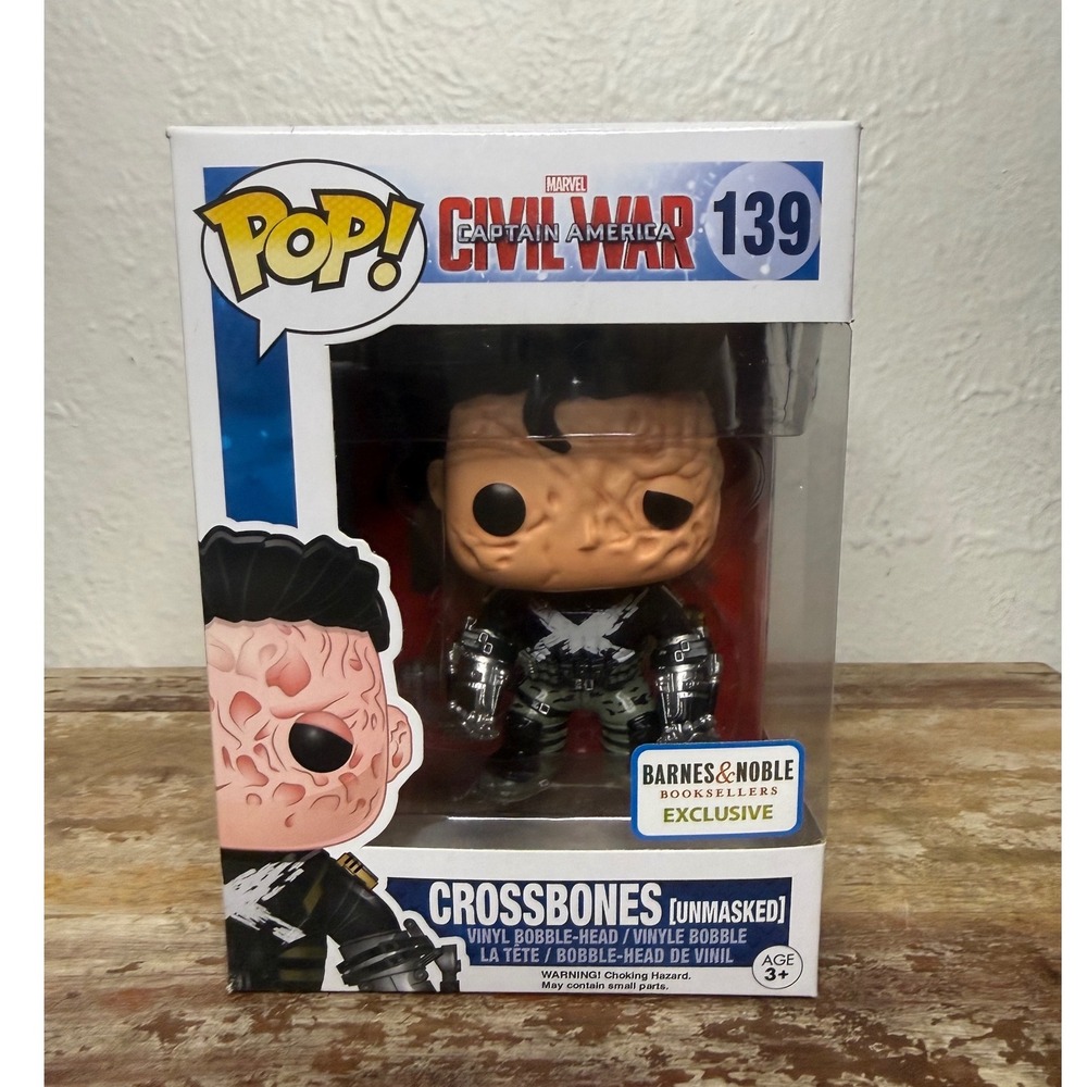Funko Pop Marvel Civil War Crossbones Unmasked 139 Barnes & Noble Exclusive
